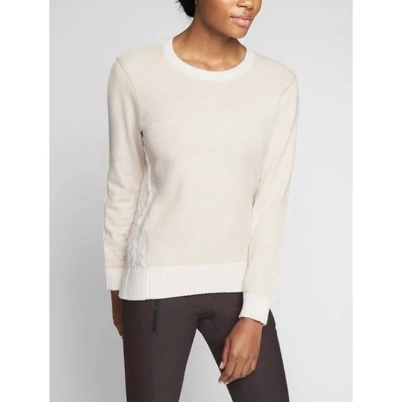 Athleta | Madeira Chunky Cable Knit Wool Blend Sweater - Picture 11 of 11